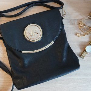 MICHAEL KORS Leather Satchel Crossbody Bag Purse